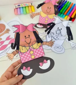 Amostra do material 7- Atividade 3D Menina Bonita do Laço de Fita