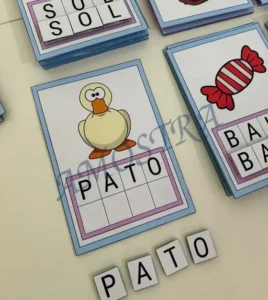 Amostra do material 8- Pareando Letras