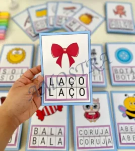 Amostra do material 8- Pareando Letras