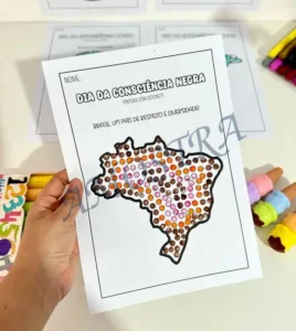 Amostra do material 8- Pintura Cotonete Consciência Negra