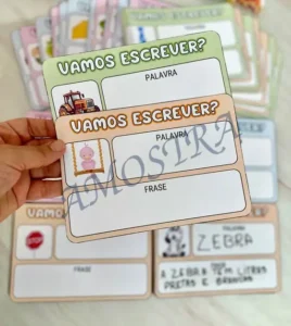 Amostra do material 8- Vamos Escrever