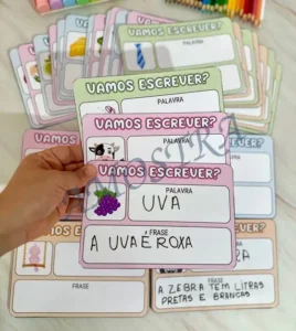 Amostra do material 8- Vamos Escrever