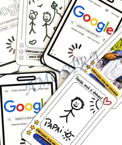 Amostra do material 9- Cartão Dia dos Pais Google