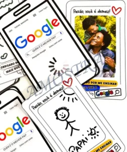 Amostra do material 9- Cartão Dia dos Pais Google