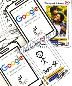 Amostra do material 9- Cartão Dia dos Pais Google