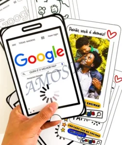 Amostra do material 9- Cartão Dia dos Pais Google