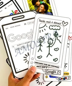 Amostra do material 9- Cartão Dia dos Pais Google