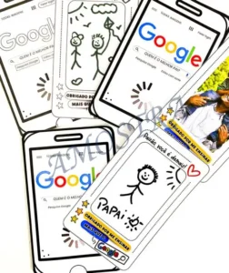 Amostra do material 9- Cartão Dia dos Pais Google