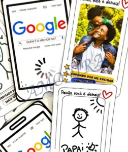 Amostra do material 9- Cartão Dia dos Pais Google