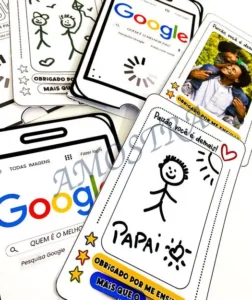 Amostra do material 9- Cartão Dia dos Pais Google