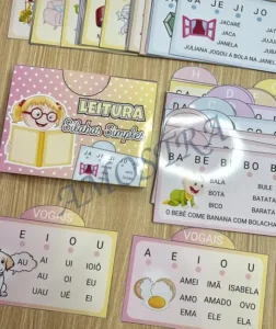 Amostra do material A05- Fichas de leitura sílaba simples