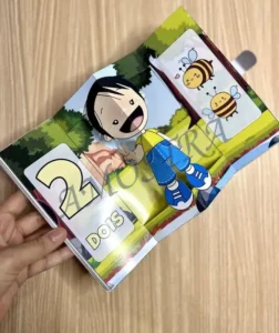 Amostra do material A06- Livro numerais 3D