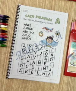 Amostra do material A12- Caça palavras