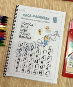 Amostra do material A12- Caça palavras