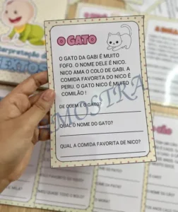 Amostra do material A16- Interpretação de textos