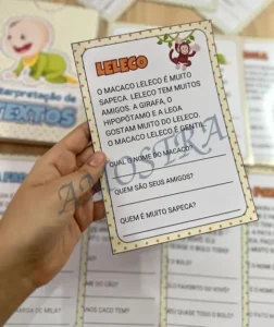 Amostra do material A16- Interpretação de textos