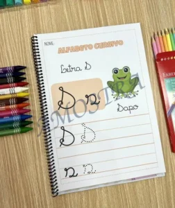 Amostra do material A19- Alfabeto Cursivo