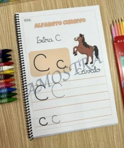 Amostra do material A19- Alfabeto Cursivo