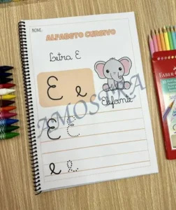 Amostra do material A19- Alfabeto Cursivo