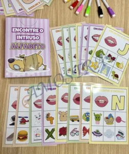Amostra do material A20- Encontre o Intruso Alfabeto