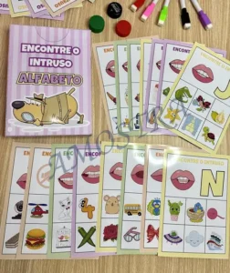 Amostra do material A20- Encontre o Intruso Alfabeto