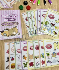 Amostra do material A20- Encontre o Intruso Alfabeto