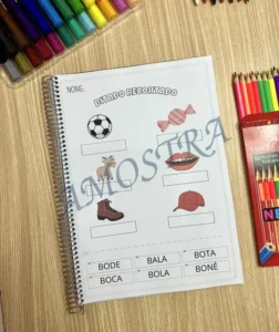 Amostra do material A22- Ditado Recortado