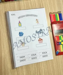 Amostra do material A22- Ditado Recortado