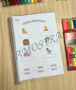 Amostra do material A22- Ditado Recortado
