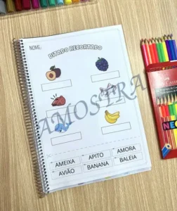 Amostra do material A22- Ditado Recortado
