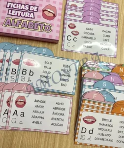 Amostra do material A23- Fichas de leitura Alfabeto
