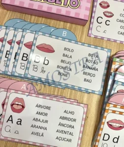 Amostra do material A23- Fichas de leitura Alfabeto