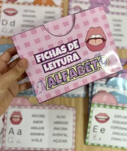Amostra do material A23- Fichas de leitura Alfabeto