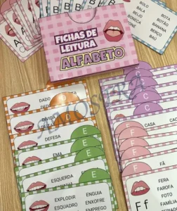 Amostra do material A23- Fichas de leitura Alfabeto