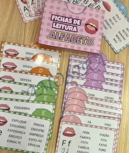 Amostra do material A23- Fichas de leitura Alfabeto