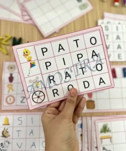 Amostra do material A30- Tabuleiro das Palavras