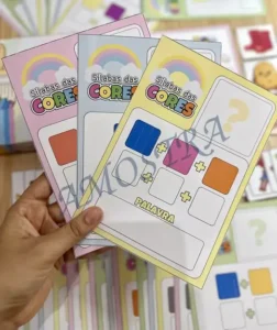 Amostra do material A31- Sílabas das Cores