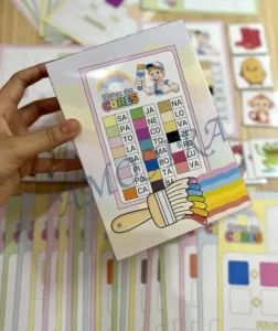 Amostra do material A31- Sílabas das Cores