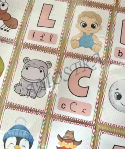 Amostra do material Cards Pareamento Alfabeto