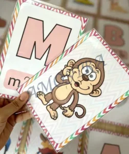 Amostra do material Cards Pareamento Alfabeto