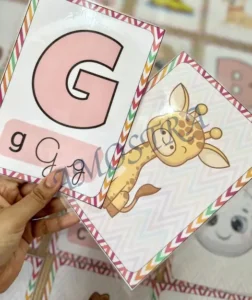 Amostra do material Cards Pareamento Alfabeto