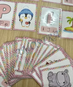 Amostra do material Cards Pareamento Alfabeto