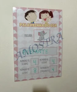 Amostra do material Cartaz Palavrinha do Dia