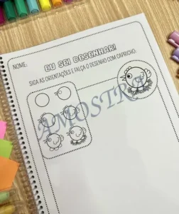 Amostra do material Eu sei desenhar