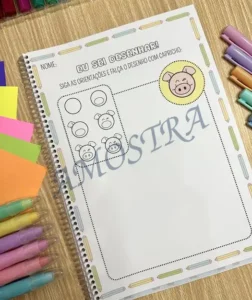 Amostra do material Eu sei desenhar