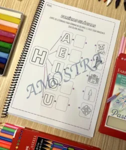 Amostra do material Família Silábica Ligando