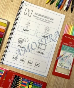 Amostra do material Família Silábica Recorte as Sílabas