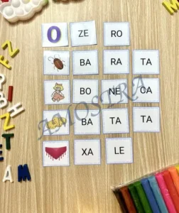 Amostra do material Juntando Sílabas