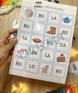 Amostra do material Juntando Sílabas