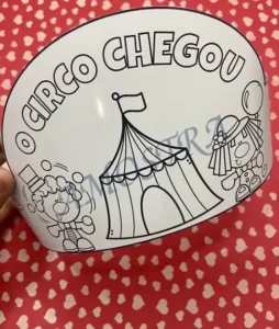 Amostra do material Kit Circo em PDF para Imprimir